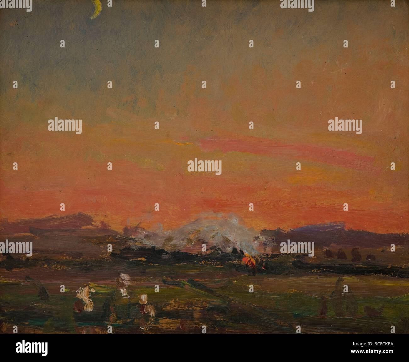 In the Field (tramonto in Ucraina), 1906. Foto Stock
