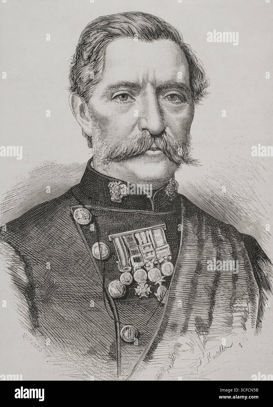 Robert Napier (1810-1890), i barone Napier, feldmaresciallo britannico, 1878. Da "la Ilustraci&#xf3;n Espa&#xf1;ola y americana", 1878. Foto Stock