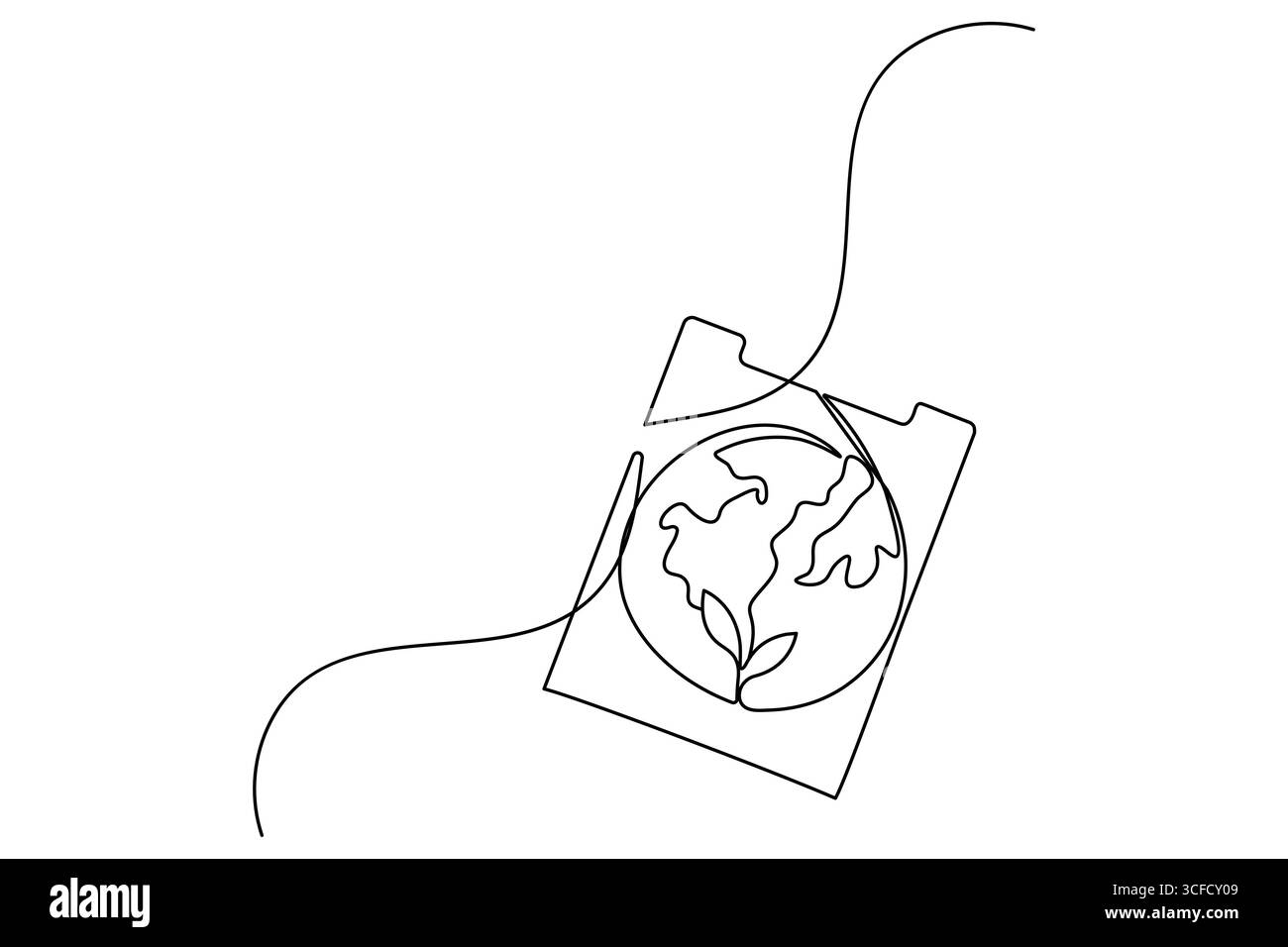 Disegno a una linea degli appunti disegno vettoriale minimalista Illustrazione Vettoriale