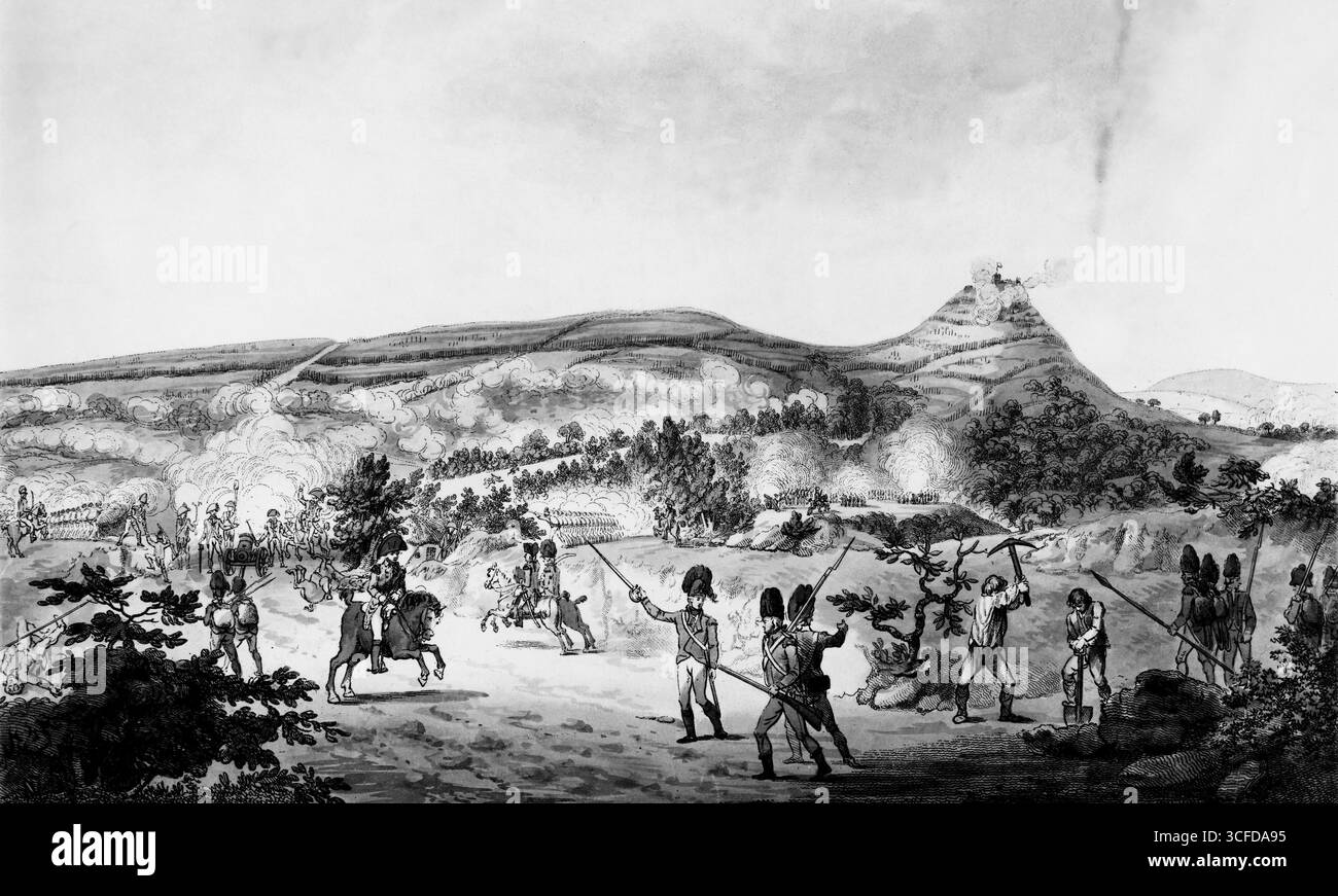 Eire - storia Battaglia di Aceto Hills, 21 giugno 1798 Foto Stock