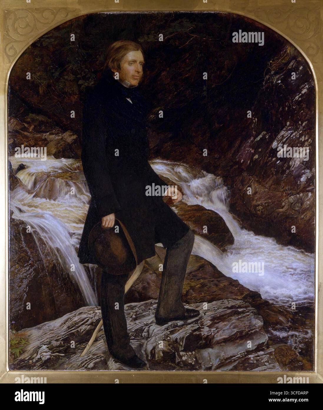 John Ruskin di Sir John Millais Sir John Everett Millais, i baronetto (8 giugno 1829 – 13 agosto 1896) è stato un pittore e illustratore britannico, uno dei fondatori della Fratellanza Pre-Raphaelita. ©TopFoto Foto Stock