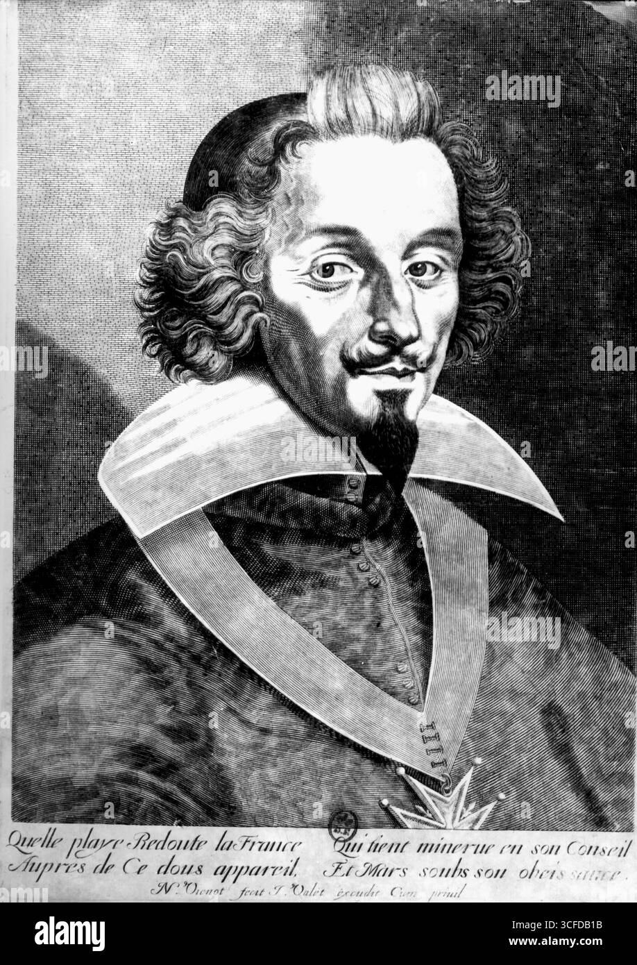 Cardinale Richelieu French Prelate e Statesman 1585-1642 Foto Stock