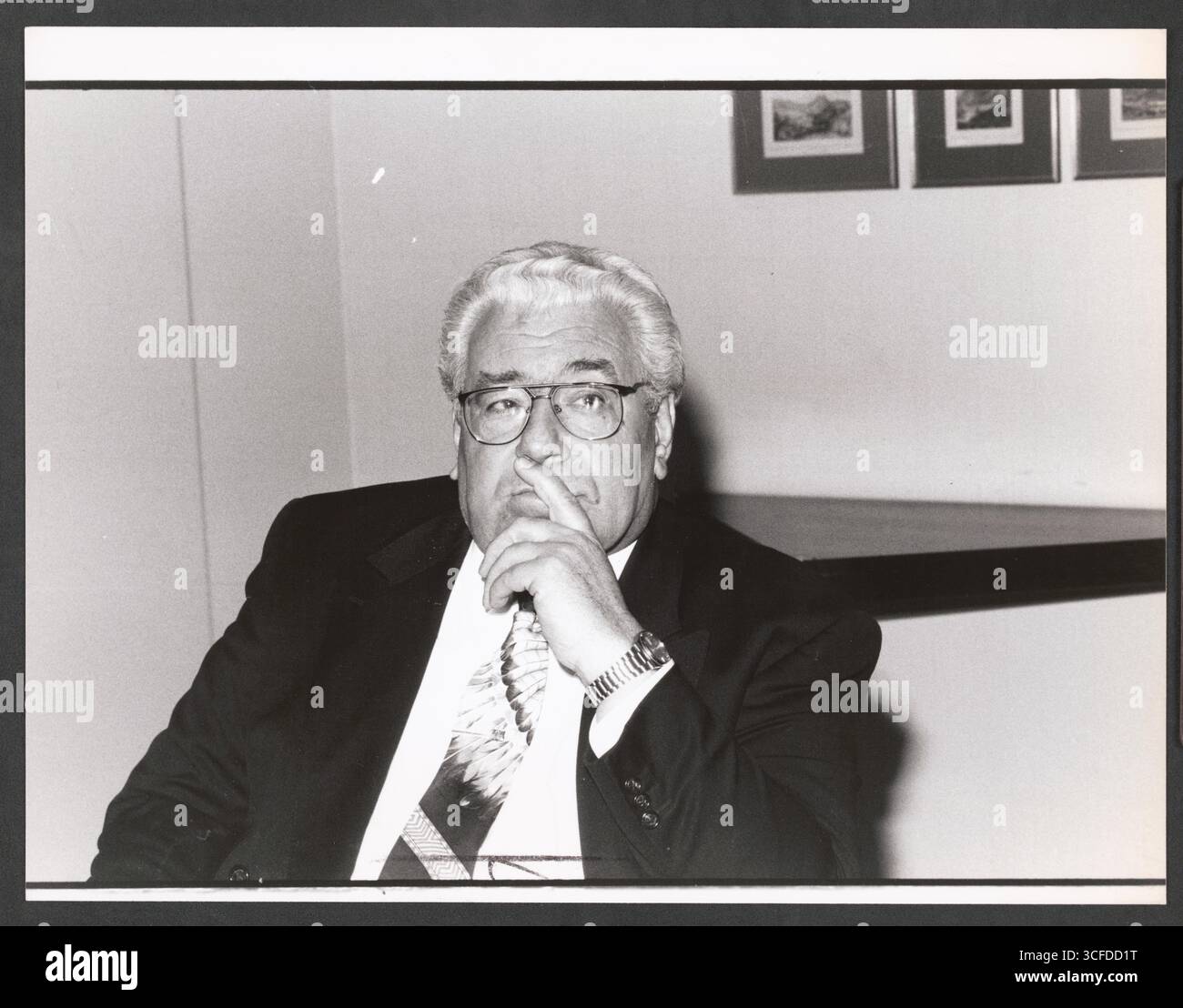 Köln - Portrait des SPD-Politikers Norbert Burger - Norbert Burger (* 24. Novembre 1932 a Köln | † 16. Mai 2012 ebenda) War ein deutscher Politiker (SPD) und von 1980 bis 1999 Oberbürgermeister der Stadt Köln - foto vom 02.11.1992 Foto Stock