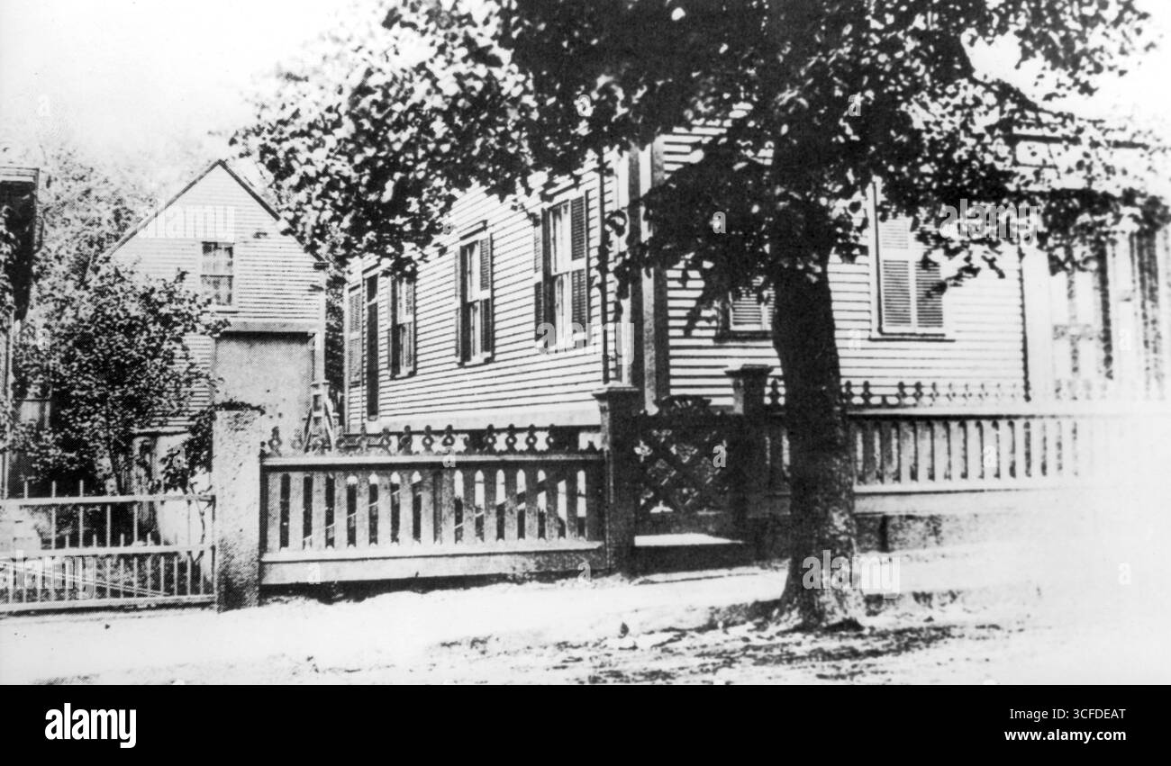 Il Borden uccide 1892 la casa della famiglia Borden a Fall River, Massachusetts, USA Foto Stock