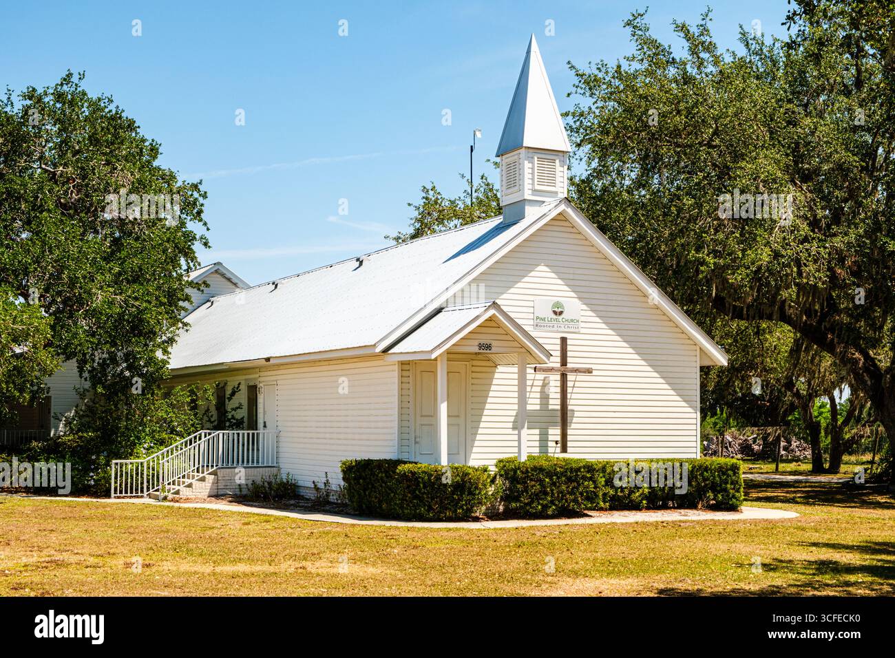 Pine Level Church, Pine Level Street, Arcadia, Florida Foto Stock
