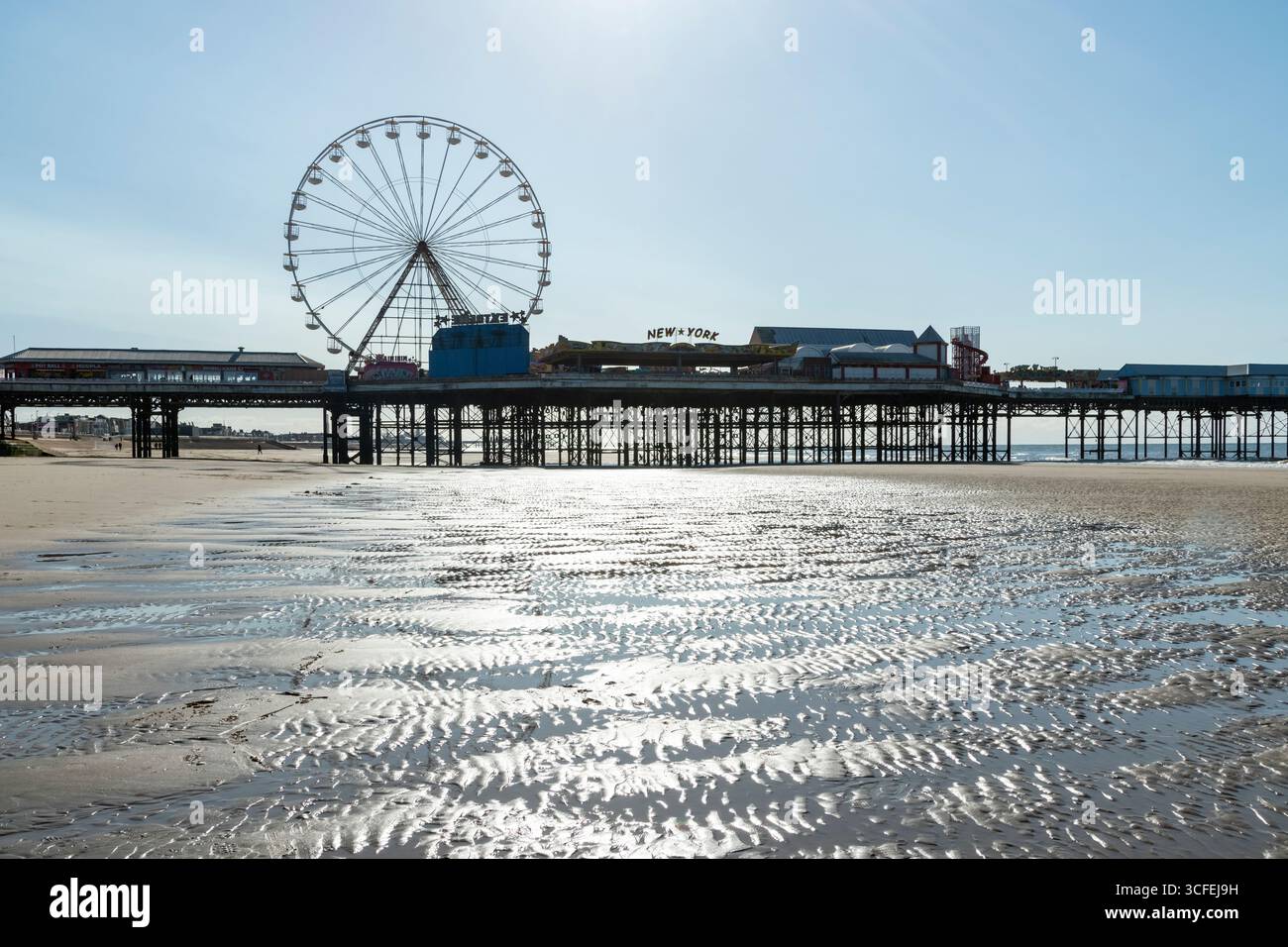 Molo centrale a Blackpool, Lancashire, Inghilterra Foto Stock