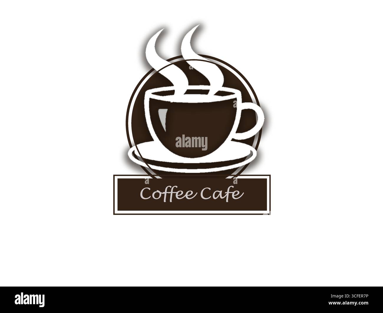 Logo del bar. Bar di qualità o simbolo del marchio di caffè Icon & Vector. Illustrazione Vettoriale