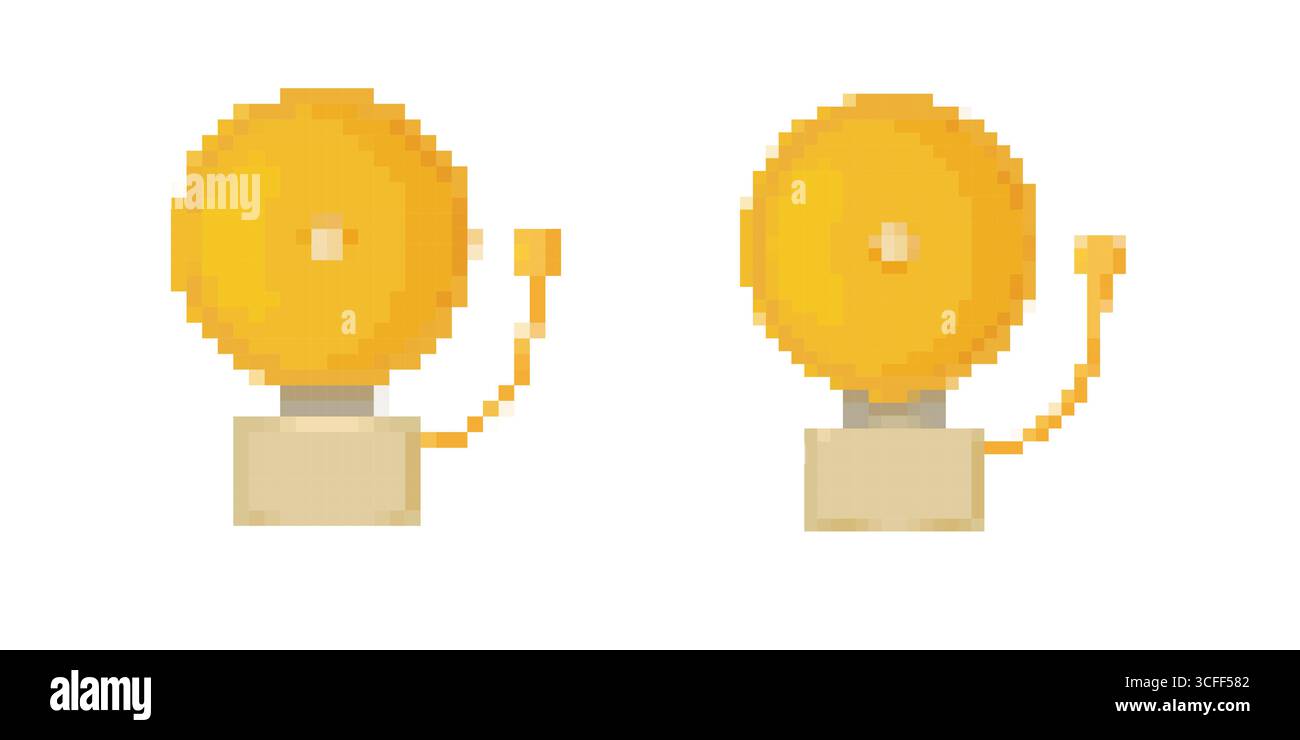 Display con indicatore pixel art e colori vivaci Illustrazione Vettoriale