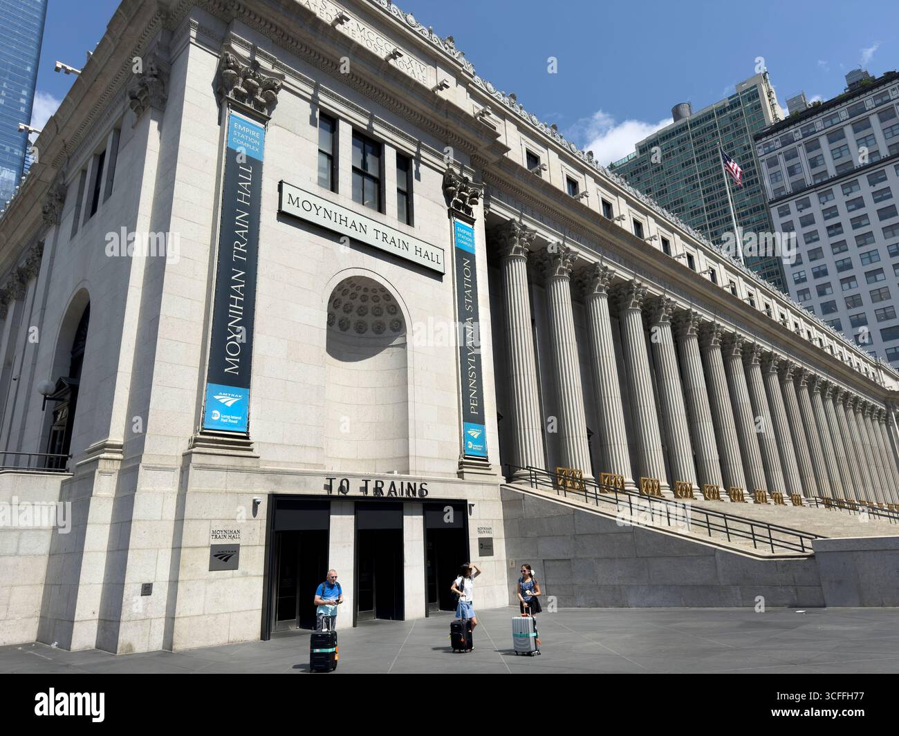 Moynihan Train Hall e U.S. General Post Office, James A. Farley Building, esterno dell'edificio, Eighth Avenue, Manhattan, New York City, New York, Stati Uniti Foto Stock