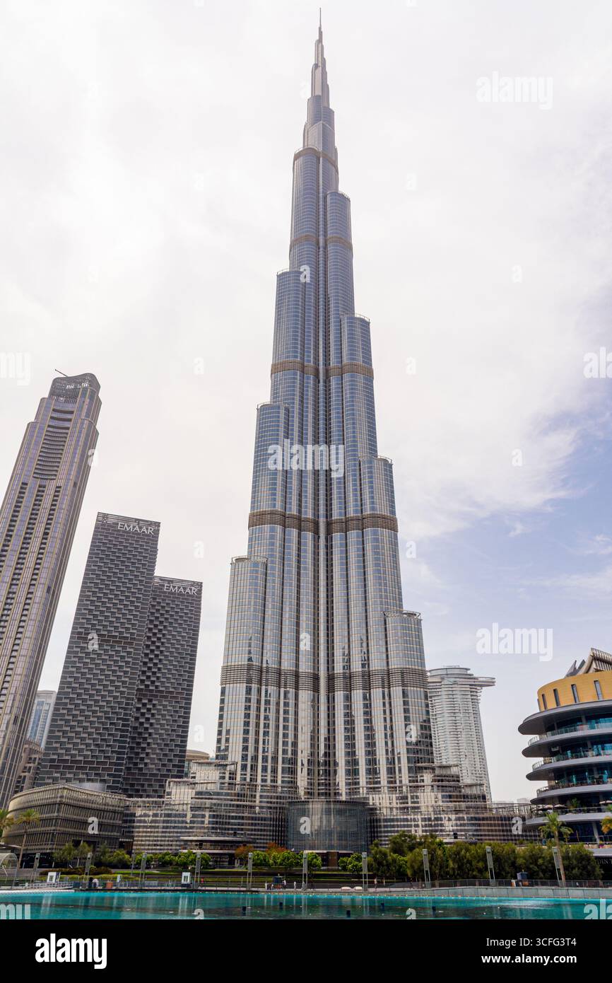 Il Burj Khalifa, Dubai, Emirati Arabi Uniti Foto Stock