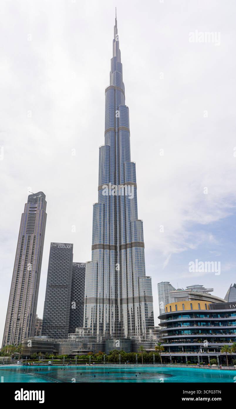 Il Burj Khalifa, Dubai, Emirati Arabi Uniti Foto Stock