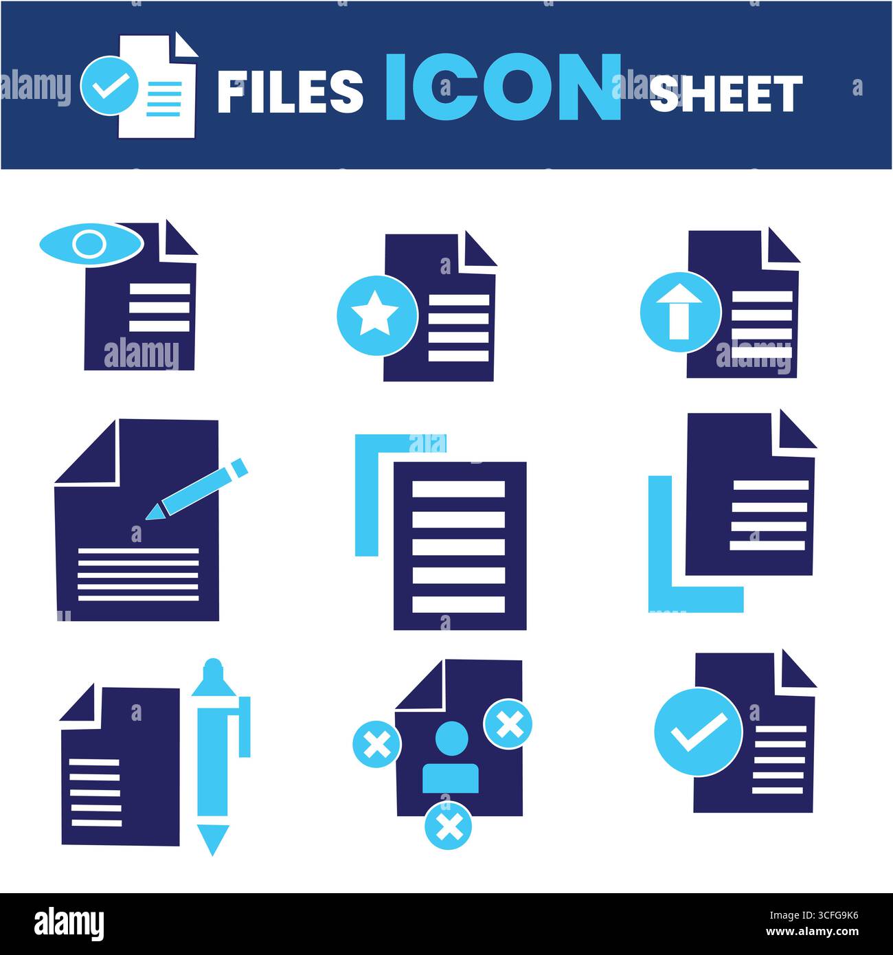 Set di icone file – documento, Note, Modifica, scrittura, cartella, contratto, Aggiungi file, JPG, PDF, TXT, gestione file – raccolta icone Solid Vector Illustrazione Vettoriale