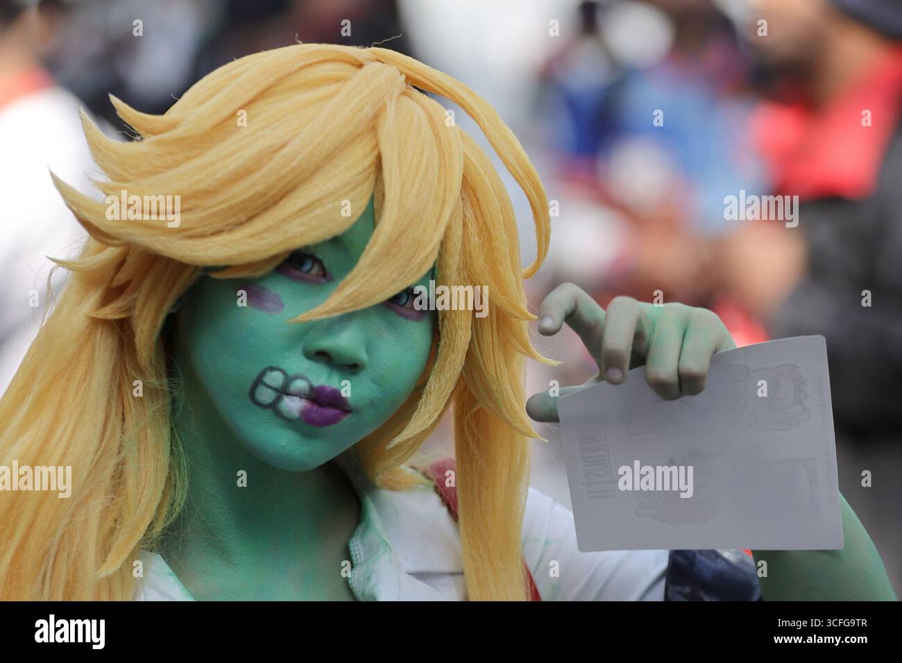 NEW YORK, NEW YORK – 22 AGOSTO: Anime NYC 2025 continua al Javits Center nel suo secondo giorno, riunendo migliaia di fan per celebrare la cultura pop giapponese. La convention prevede proiezioni esclusive, mostre interattive, vetrine cosplay e apparizioni di importanti creatori giapponesi. Uno dei più grandi eventi anime negli Stati Uniti, mette in evidenza l'impatto globale della cultura di anime e manga. (Foto: Luiz Rampelotto/EuropaNewswire) Foto Stock