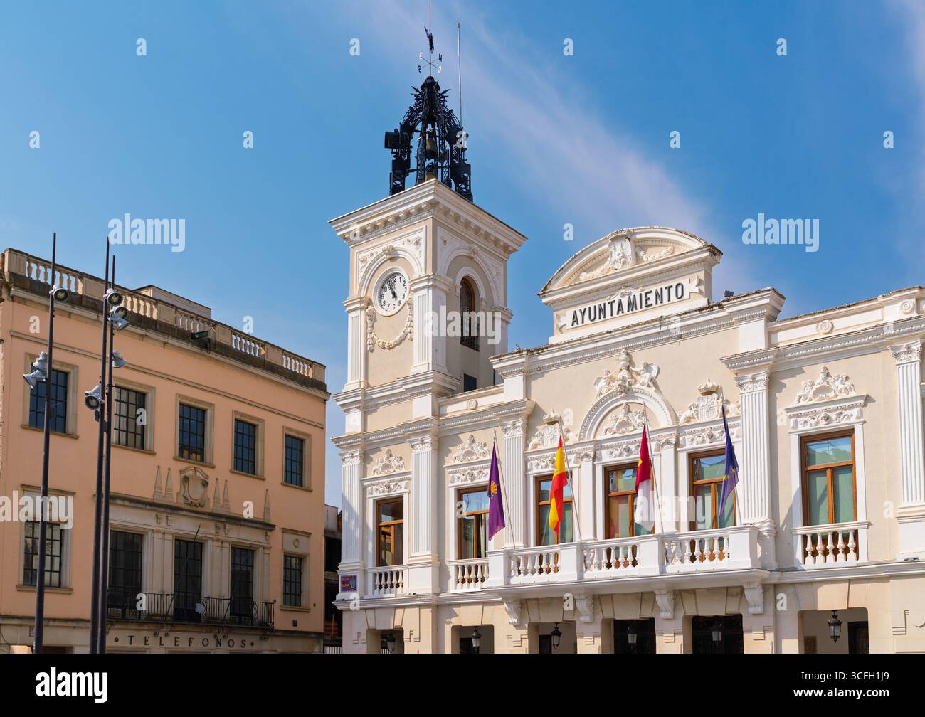 Facciata del municipio di Guadalajara, Spagna, costruita nel 1906 Foto Stock