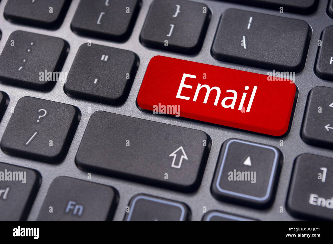 Messaggi sulla tastiera tasto invio, per i concetti relativi all'e-mail Foto Stock