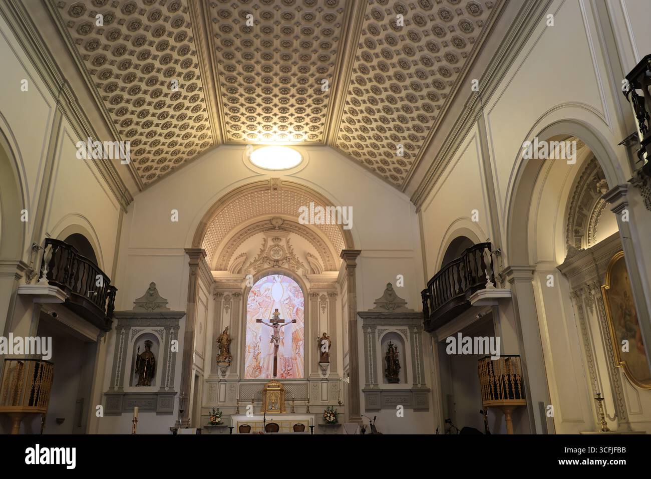 Altare nella Chiesa di Santa Maria de Lagos, Algarve, Portogallo Foto Stock