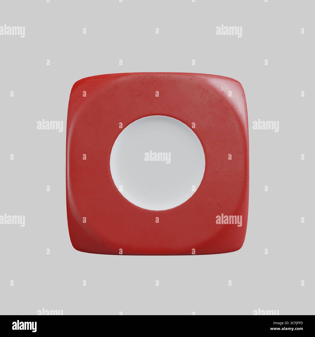 rendering 3d di dadi isolati per il casinò o il gioco d'azzardo Foto Stock