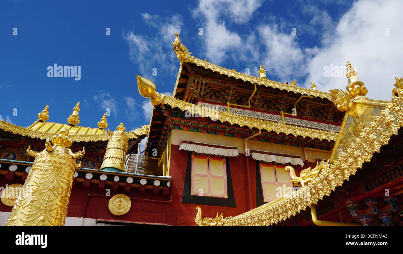 Monastero Di Songzanlin, Shangri-La, Yunnan, Cina Foto Stock