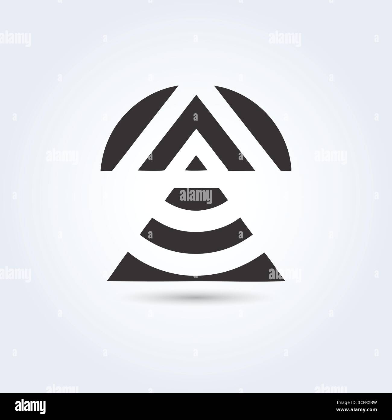 Design innovativo con logo Illustrazione Vettoriale