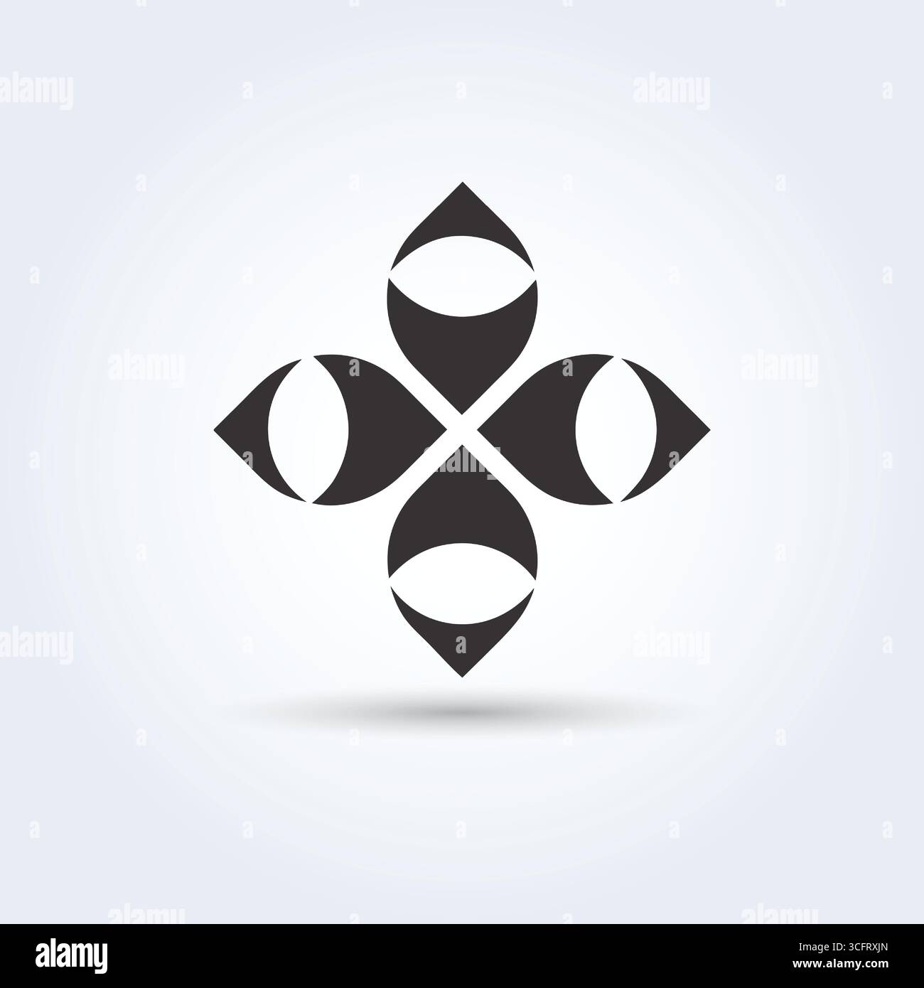 Modello di logo aziendale creativo Illustrazione Vettoriale