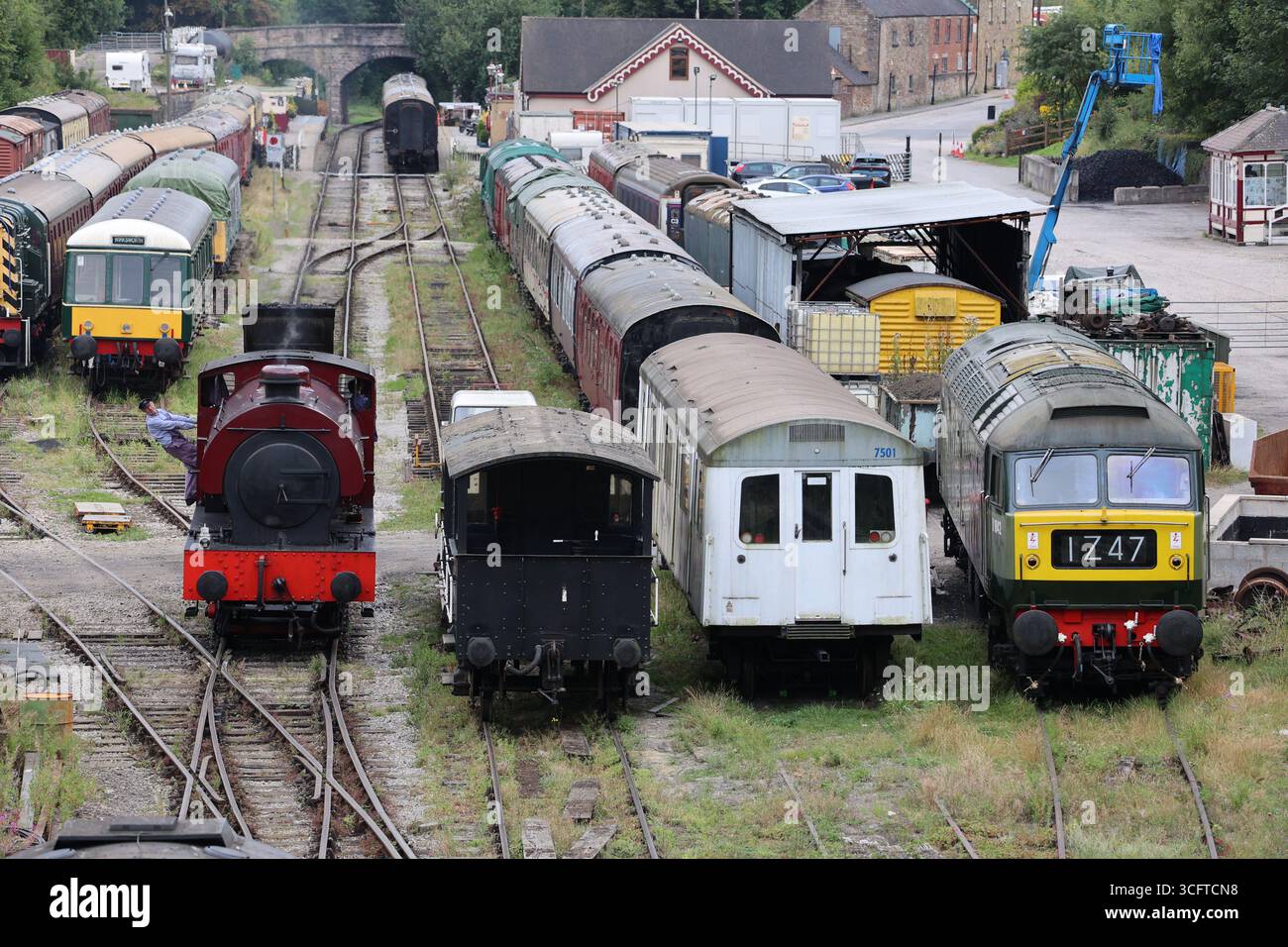 Ecclesbourne Valley Railway, Derbyshire Foto Stock