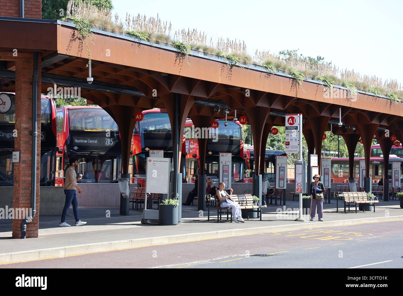 Stazione degli autobus di Kingston, stazione degli autobus di Kingston Cromwell Foto Stock