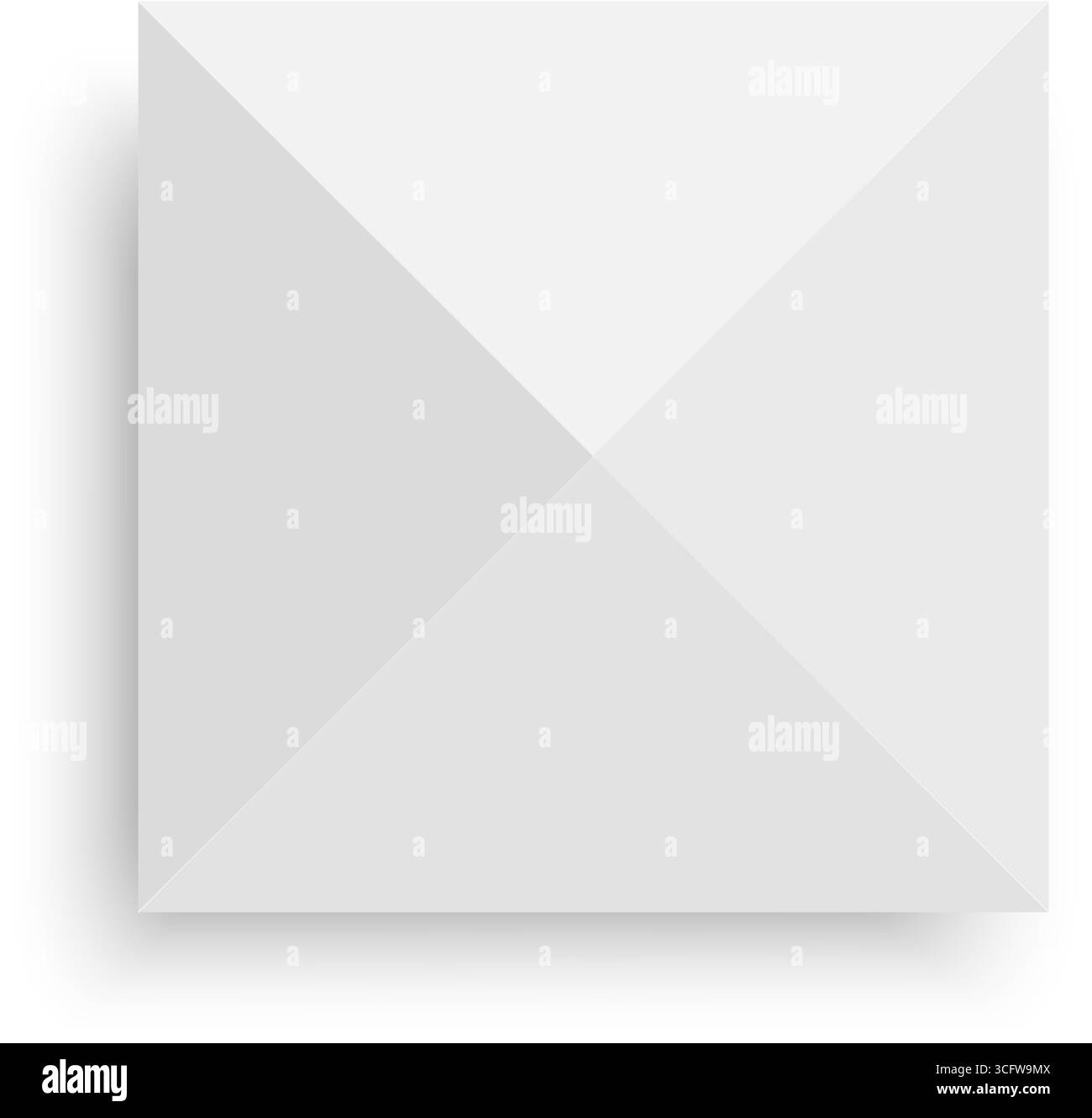 Vista dall'alto della tenda. Tenda gazebo a forma quadrata. Eventi, mostre, caffè o chiosco all'ombra. Ombrellone. Modello con tettoia del mercato isolato su sfondo bianco. Illustrazione realistica vettoriale. Illustrazione Vettoriale