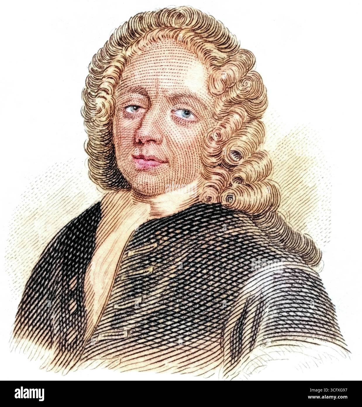 Edward Vernon geb. 12) Novemberjul. / 22. Novembre 1684greg. A Westminster, gest. 30. Oktober 1757 a Nacton, Suffolk War ein britischer Marineoffiz Foto Stock