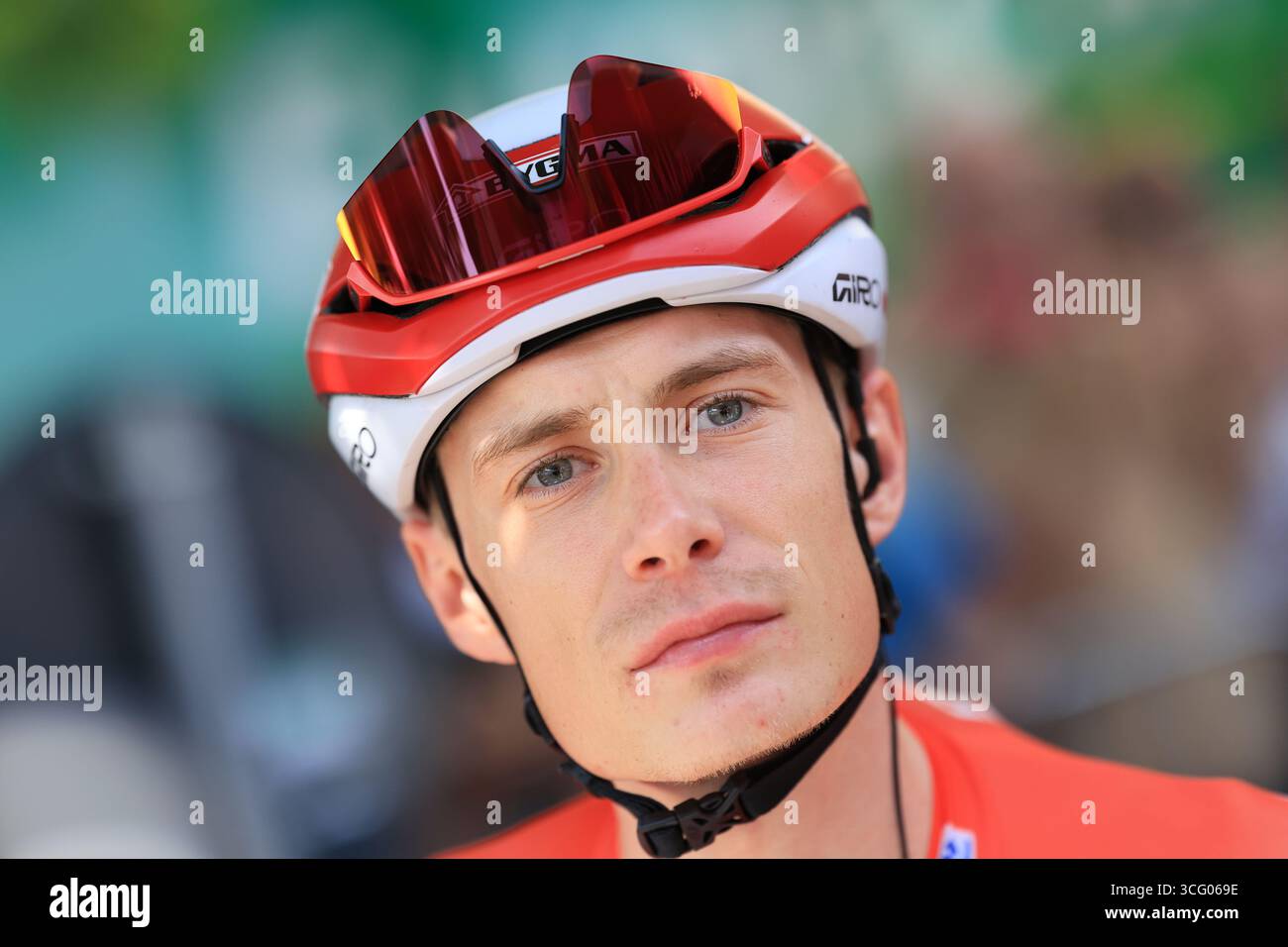 Torino, Italia. 25 agosto 2025. 2025 UCI la Vuelta Cycling Race, terza tappa da San Maurizio Canavese a Cerere; Jonas Vingegaard (DEN) crediti: Action Plus Sports/Alamy Live News Foto Stock
