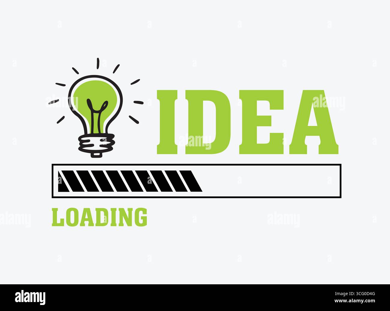 Progetto illustrazione del concetto di caricamento idea Illustrazione Vettoriale