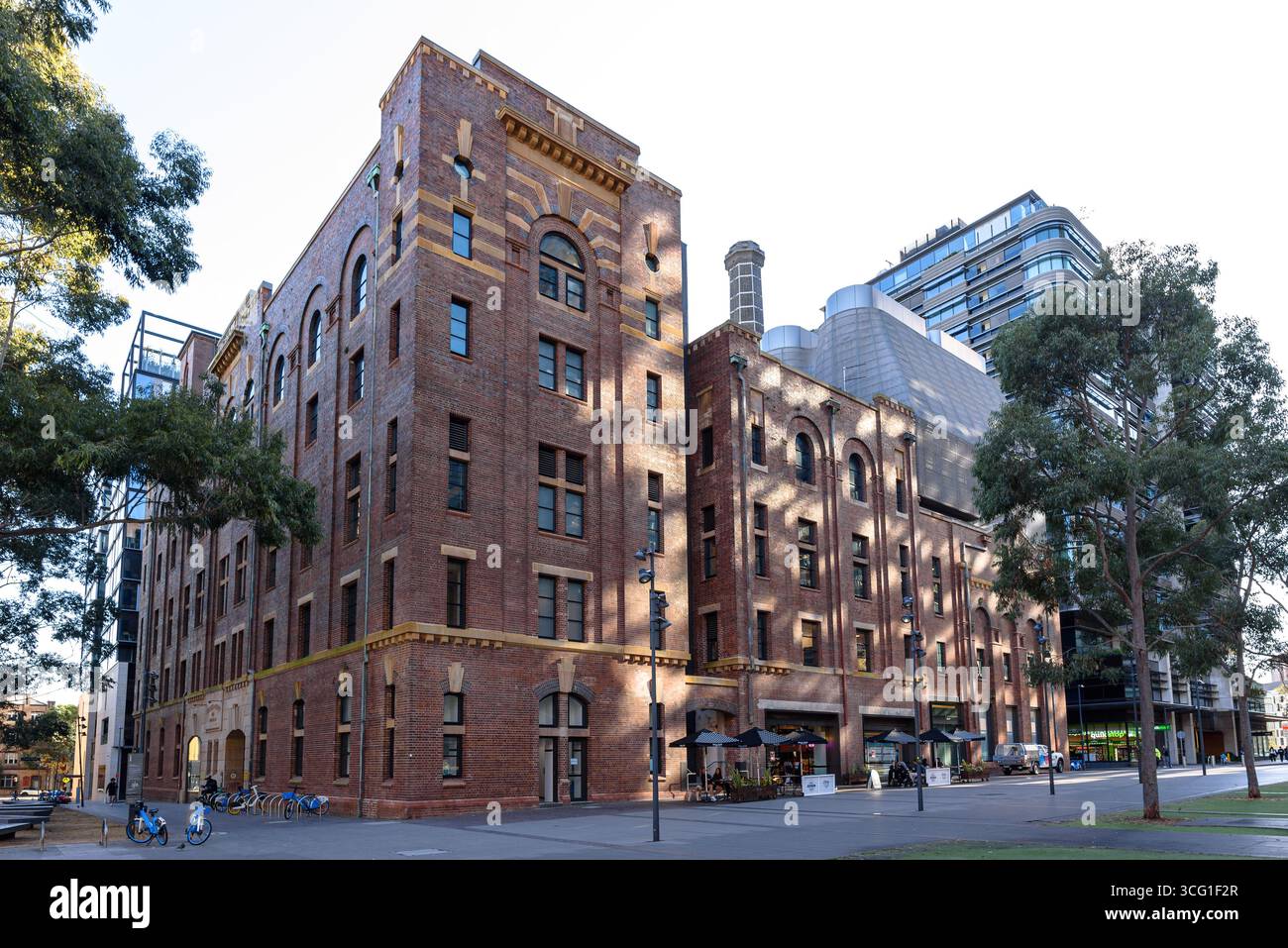 L'edificio del birrificio nel complesso Central Park Sydney Foto Stock