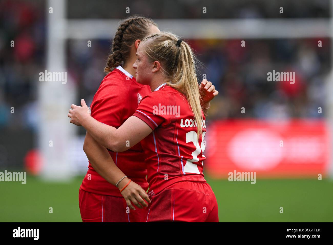 Scotland Women vs Wales Women's Rugby World Cup - Round 1 Sab 23 agosto 2025 Salford Community Stadium, Inghilterra Foto Stock