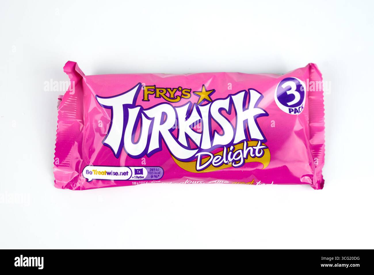 Fry's Turkish Delight Chocolate Bar – Galles, Regno Unito – 6 agosto 2025 Foto Stock
