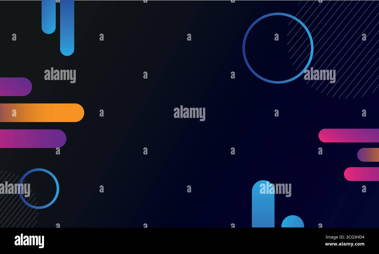 Sfondo geometrico minimo. Composizione dinamica delle forme. Vettore Eps10. Illustrazione Vettoriale