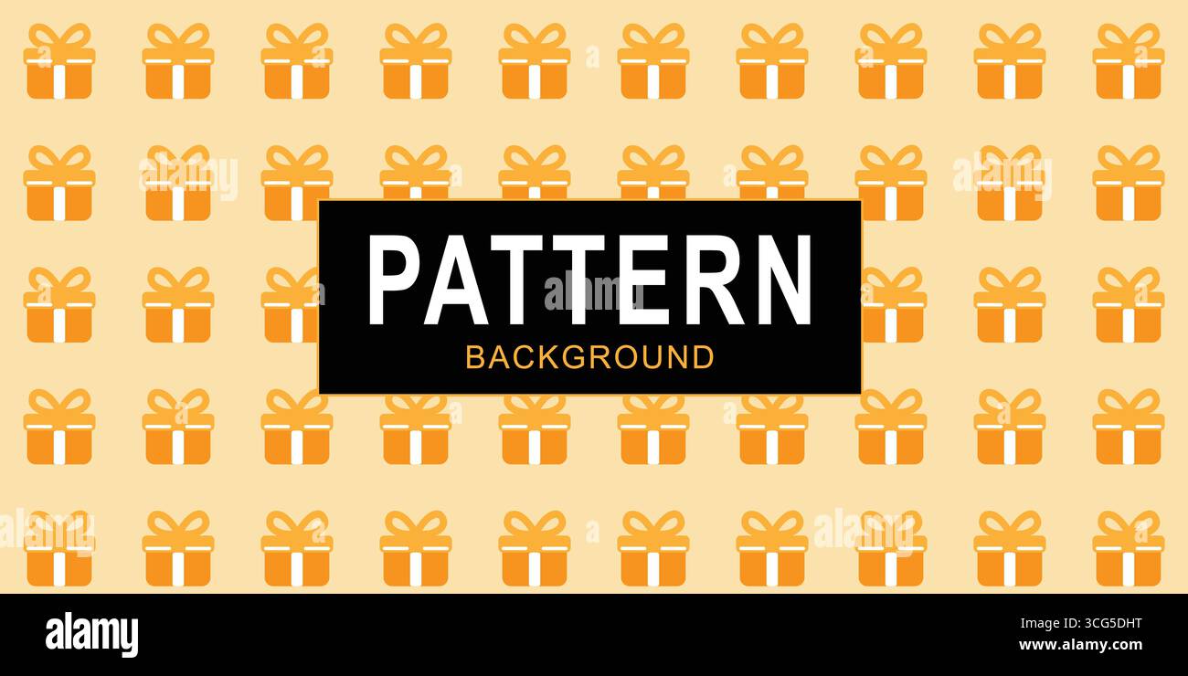 Modello di confezione regalo per festeggiamenti e festività Illustrazione Vettoriale