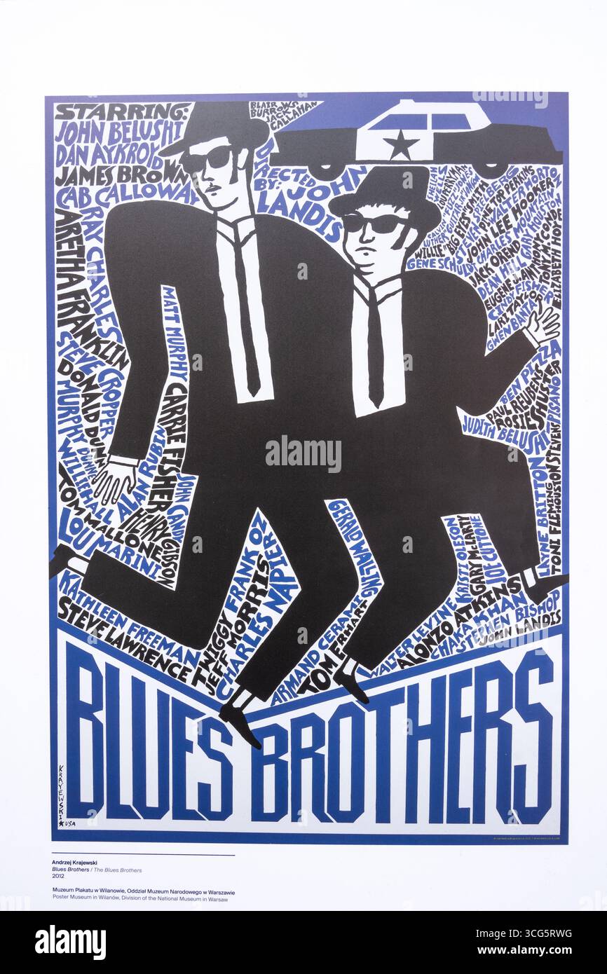 Poster dei Blues Brothers Foto Stock