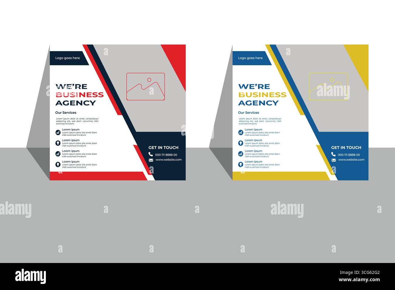 Progettazione post sui social media Illustrazione Vettoriale