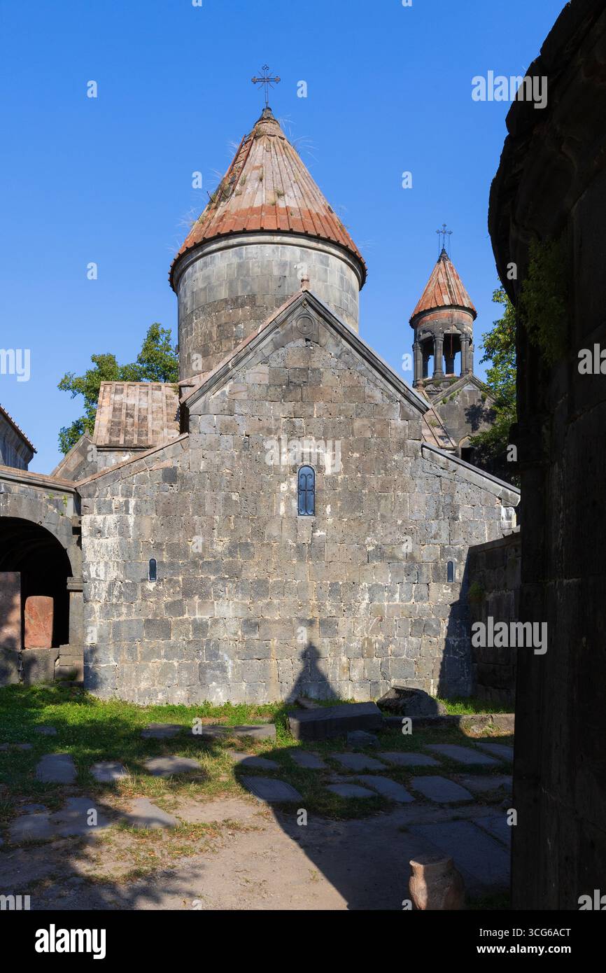 Chiesa di Sant'Astvatsatsin (930-950) presso il monastero di Sanahin ad Alaverdi, Armenia Foto Stock
