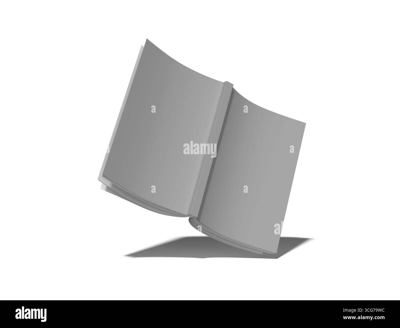 Softcover Book Mockup mobile che mostra la copertina anteriore e posteriore Foto Stock