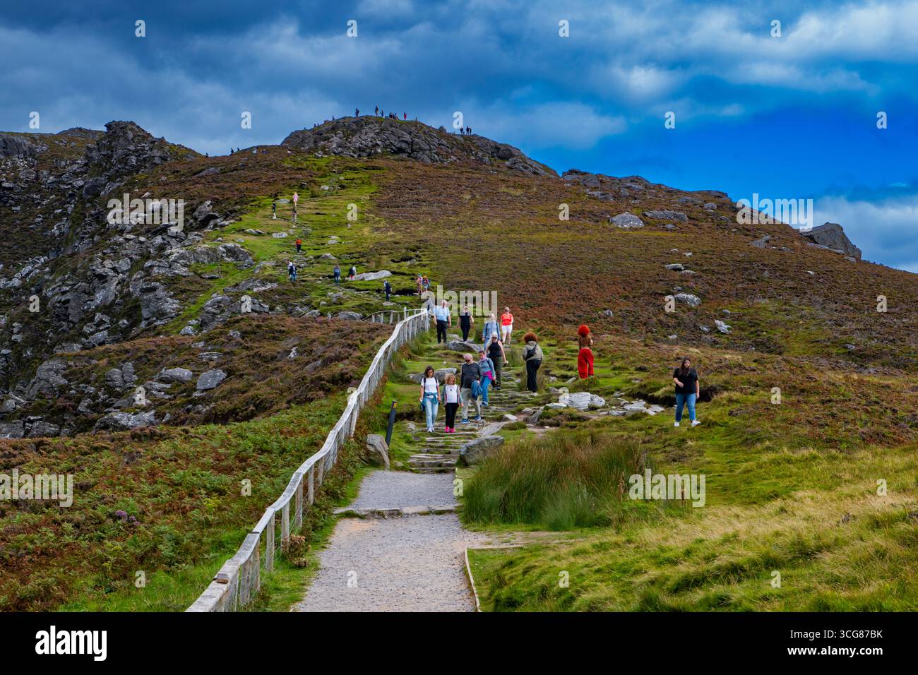 Slieve League o Slieve Laig Cliffs County Donegal Irlanda Foto Stock