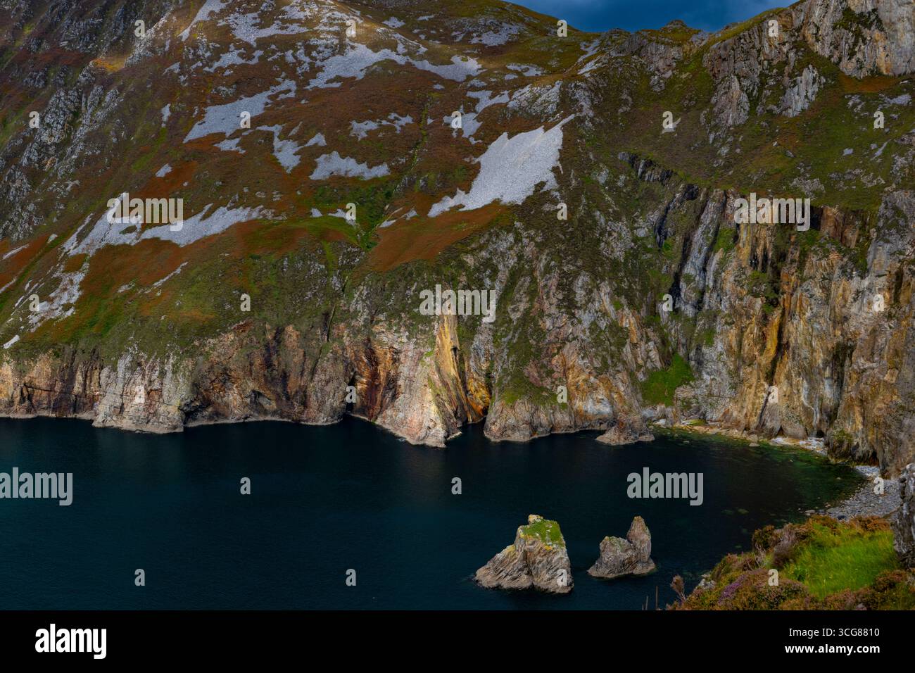 Slieve League o Slieve Laig Cliffs County Donegal Irlanda Foto Stock