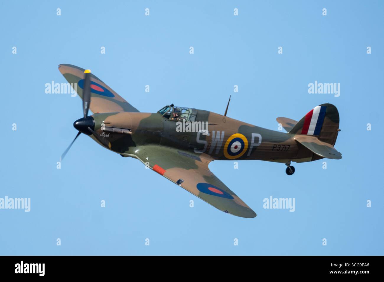 Headcorn Battle of Britain Airshow, Hurricane Foto Stock