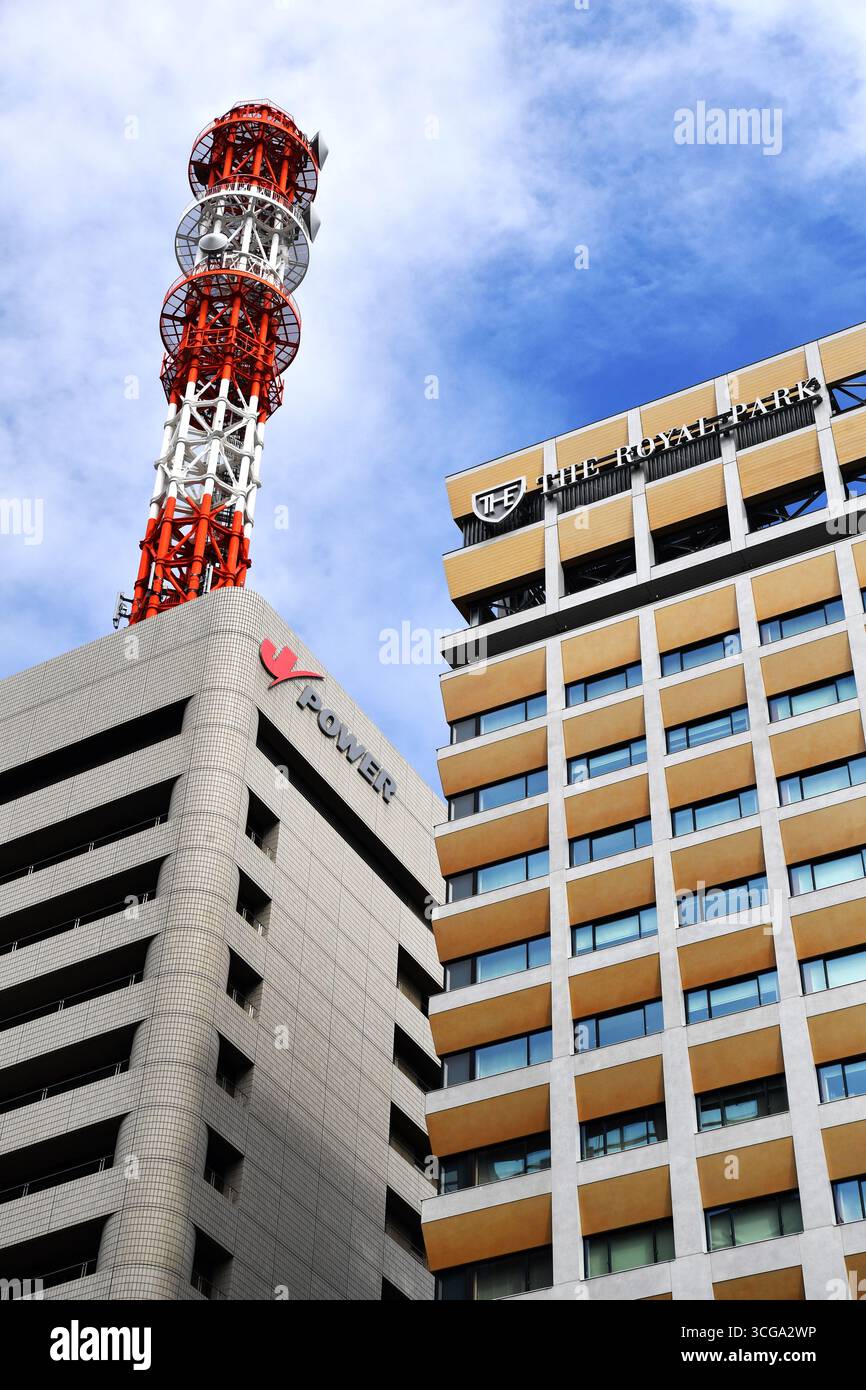 L'edificio della sede centrale della Tokyo Electric Power Co (TEPCO) a Tokyo, Giappone Foto Stock