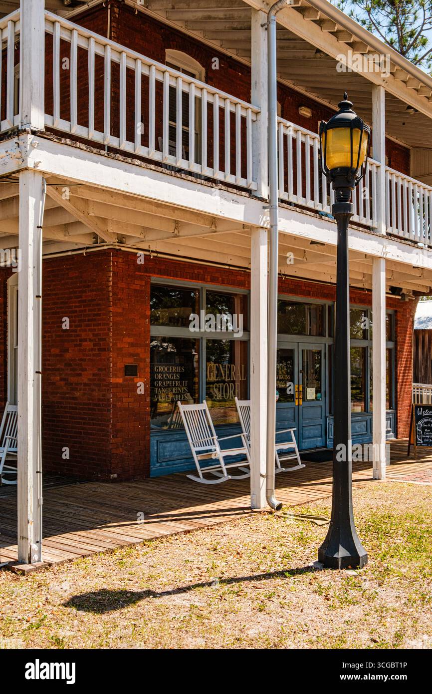 Wiggins General Store, Manatee Village Historical Park, Manatee Avenue, Bradenton, Florida Foto Stock