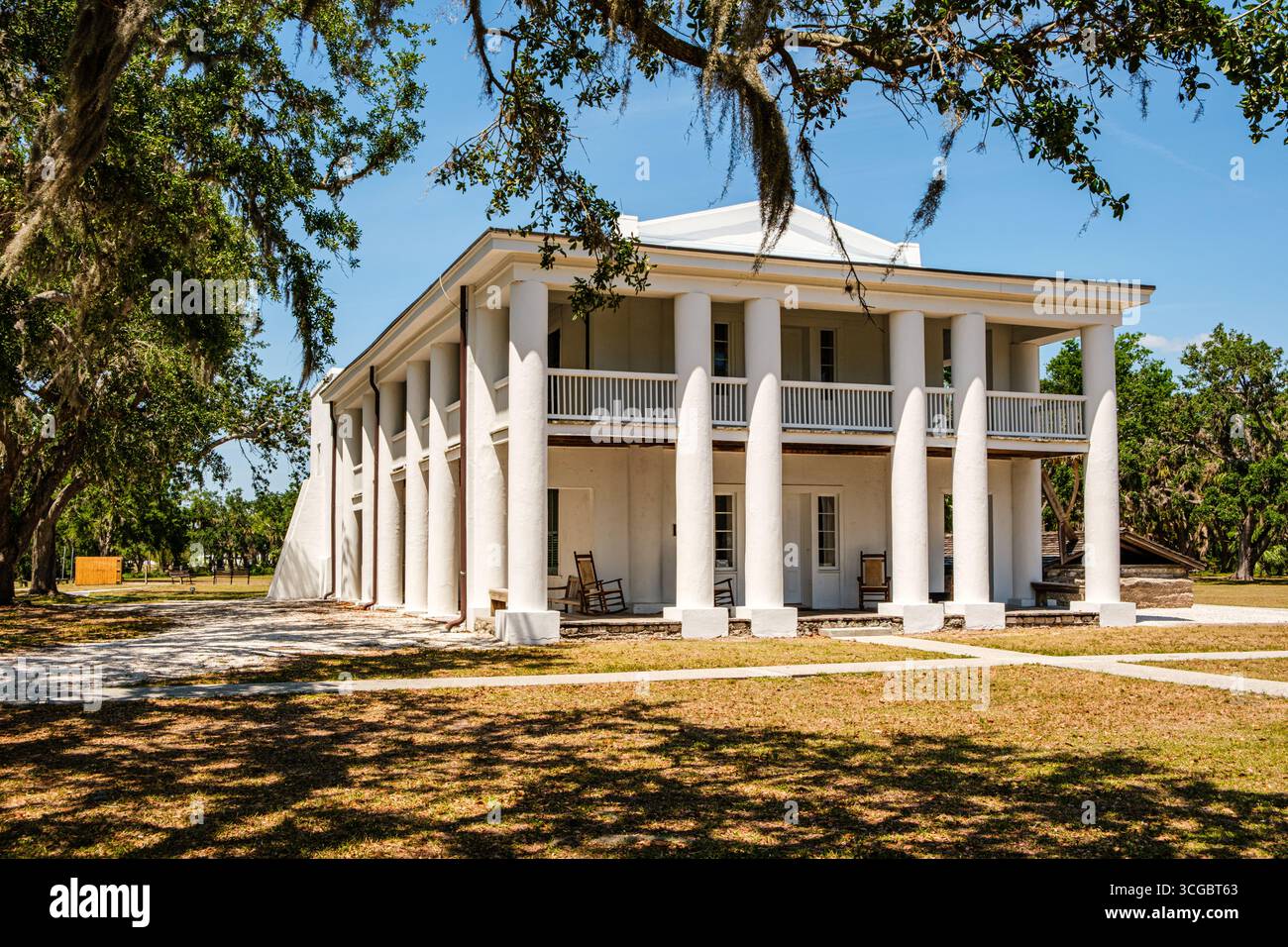 Gamble Mansion, Gamble Plantation Historic State Park, US Route 301, Ellenton, Florida Foto Stock