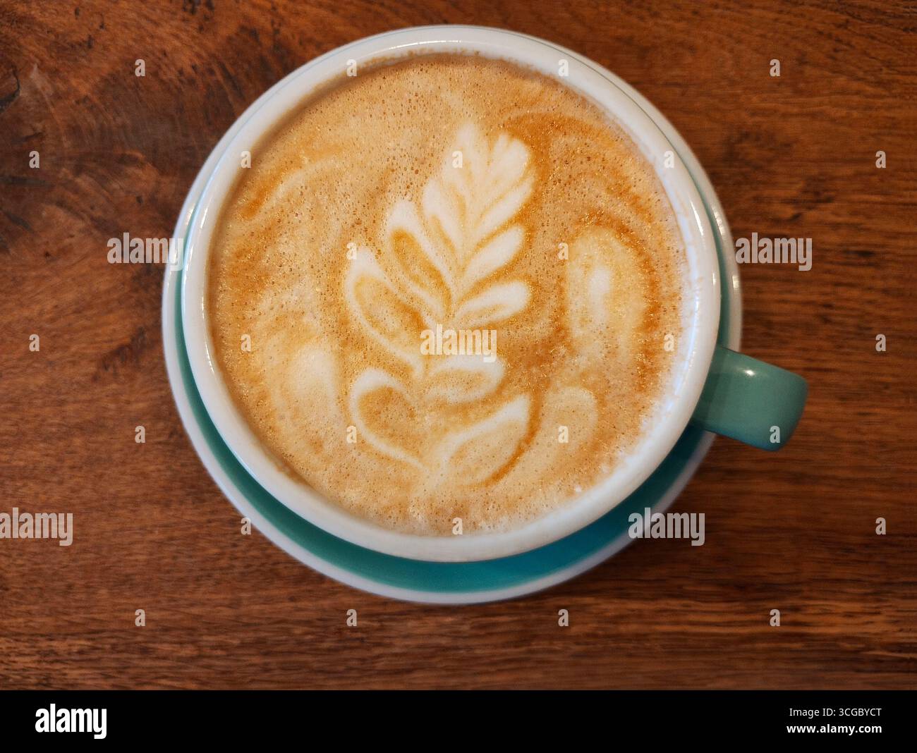 Caffè Latte art Foto Stock