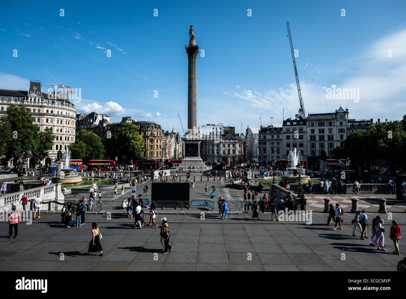 Iconico punto di riferimento di Londra, una vista sul Big Ben. Foto Stock