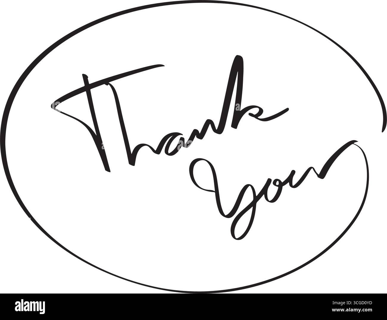 Testo di ringraziamento font calligrafia scritta a mano scrittura scrittura a mano icona oggetto colore nero messaggio di ringraziamento saluto felicità comunic aziendale Illustrazione Vettoriale