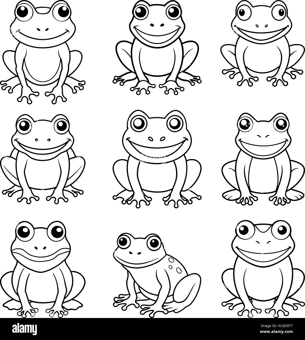 Pagina da colorare per bambini | divertenti fogli di attività stampabili Illustrazione Vettoriale