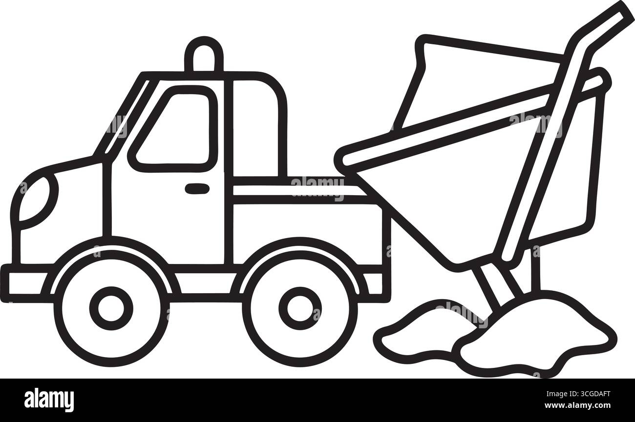 Collezione di veicoli da trasporto vintage e moderni, tra cui auto taxi, autonoleggi, furgoni, camion, treni aerei, navi e balze Illustrazione Vettoriale